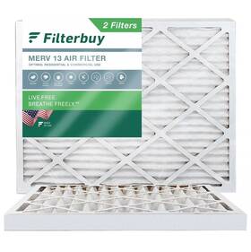 Afb14x20x2m13 Filterbuy 14x20x2 Pleated Air Filters Replacement For Hvac Ac Furnace Merv 13