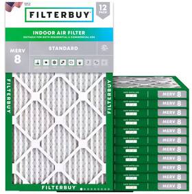 Afb14x22x1m8 Filterbuy 14x22x1 Merv 8 Air Filter Replacement Hvac Furnace 12 Pack