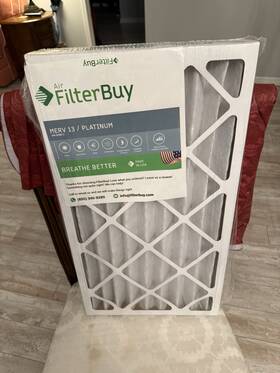 Afb14x25x2m13 Filterbuy 14x25x2 Pleated Air Filters For Hvac Ac Furnace Merv 13 2 Pack