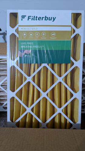 Afb14x25x4m11 Filterbuy 14x25x4 Pleated Air Filters Replacement For Hvac Ac Furnace Merv 11