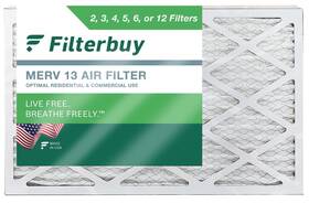 Afb14x25x4m13 Filterbuy 14x25x4 Pleated Air Filters Replacement For Hvac Ac Furnace Merv 13