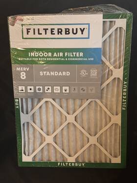 Afb15x18x1m8 Filterbuy 15x20x1 Air Filters Replacement For Hvac Ac Furnace Merv 8 6-pack