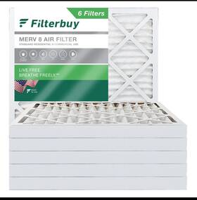 Afb16x16x2m8 Filterbuy 16x16x2 Pleated Air Filters Replacement For Hvac Ac Furnace Merv 8