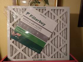 Afb16x18x1m8 Filterbuy 6 16x18x1 Pleated Air Filters Replacement For Hvac Ac Furnace Merv 8