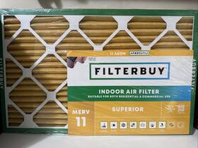 Afb16x25x1m11 Filterbuy 16x25x1 Pleated Air Filters Replacement For Hvac Ac Furnace Merv 11