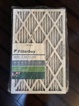 Afb16x25x1m13 Filterbuy Lot Of 4 16x25x1 Pleated Replacement Air Furnace Filters Merv 13