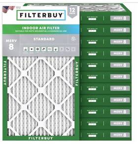 Afb16x25x2m13 Filterbuy 16x25x2 Pleated Air Filters Replacement For Hvac Pack Of 4