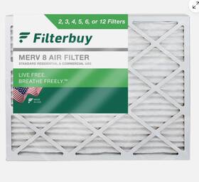 Afb18x20x2m8 Filterbuy 18x20x2 Pleated Air Filters For Hvac Ac Furnace Merv 8 4 Pack