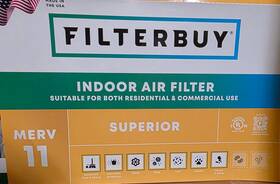 Afb18x24x1m11 Filterbuy 18x24x1 Pleated Air Filters Replacement For Hvac Ac Furnace Merv 11