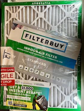 Afb18x24x1m8 Filterbuy 18x24x1 Pleated Air Filters Replacement For Hvac Ac Furnace Merv 8