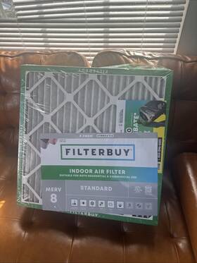 Afb20x20x1m8pk12 Filterbuy 20x20x1 Merv 8 Pleated Hvac Ac Furnace Filters -pack Of