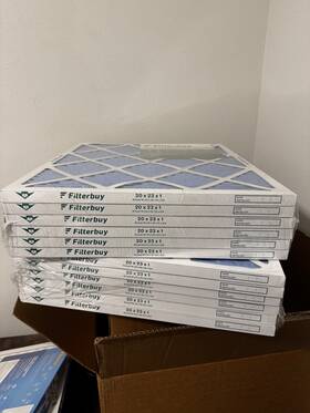 Afb20x23x1m13 Filterbuy 20x23x1 Pleated Air Filters Merv 13 6-pack