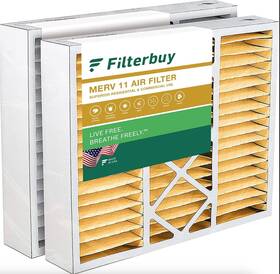 Afb20x25x4m11pk2 Filterbuy 2-pack 20x25x4 Air Filters Merv 11 Allergen Defense Superior Filtration
