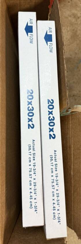 Afb20x30x2m8 Filterbuy 20x30x2 Pleated Air Filters Replacement For Hvac Ac Furnace New