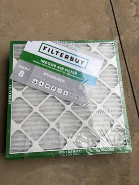 Afb21x22x1m8 Filterbuy 21x22x1 Pleated Air Filters Replacement For Hvac Ac Furnace Merv 8