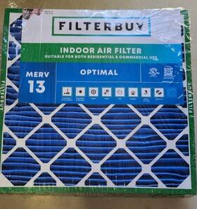 Afb24x24x2m13 Filterbuy 24x24x2 Pleated Air Filters Replmntt For Hvac Ac Furnace Merv 13 3
