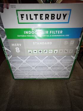 Afb24x24x4m8 Filterbuy Merv 8 Pleated Air Filters 6 Pack Of 24 X 4 For Hvac Ac Furnace