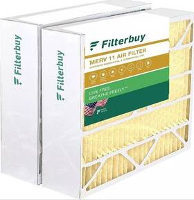 Asg20x25x6m11 Filterbuy Lot 2 20x25x6 Air Filters Ac Furnace Aprilaire Space Gard 201 Merv 11