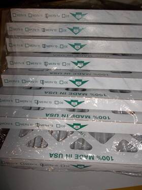 Fd10101m13 Filterbuy 10x10x1 Merv 13 Pleated Ac Furnace Air Filters. 8 Pack. Made In Usa
