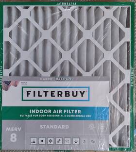 Fkfb14x18x2a-4 Filterbuy 20 X 22 2 Air Filter 2-pack Merv 8 Actual Size 19.5 21.5 1.75 Inch