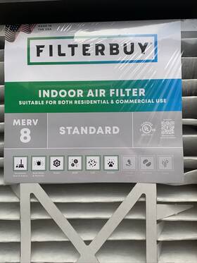 Hrf16x20x5m8pk2 Filterbuy 16x20x5 Air Filter Merv 8 Pleated Hvac Ac Furna