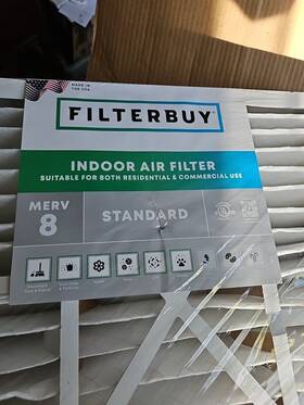 Hrf20x20x5m8 Filterbuy 20x20x5 Air Filters Hvac Ac Furnace For Honeywell And Lennox Merv 8