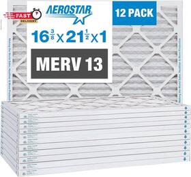 16.375x21.5x1 Filtration Group 313028199152 Aerostar Merv 13 Air Filter Pleated Ac Furnace Hvac Filters 16.5