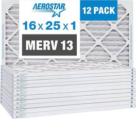 Filtration Group 726084894969 Aerostar 16x25x1 Merv 13 Air Filter Pleated Ac Furnace Hvac Filters 15.75x24.7