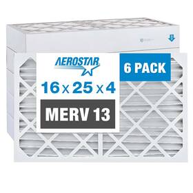 Filtration Group Environmental Air 445055540591 Aerostar 16x25x4 Merv 13 Pleated Filter Ac Furnace 6 Pack Actu