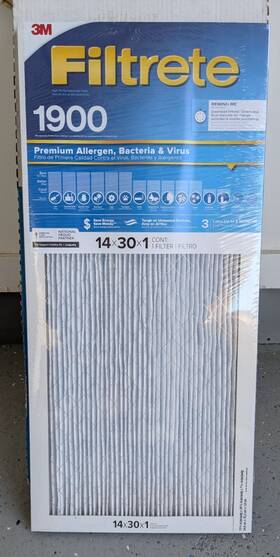 1900 Filtrete 051111540671 14x30x1 Ac Furnace Air Filter Merv 13 Mpr Premium Allergen 7 Pk