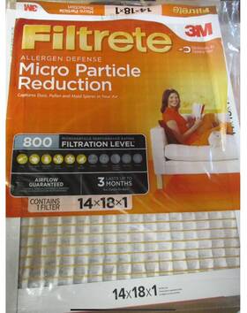 Filtrete 051131997011 3 Pack 3m 14x18x1 800 Mpr Micro Particle Reduction Filters Merv 10 Er