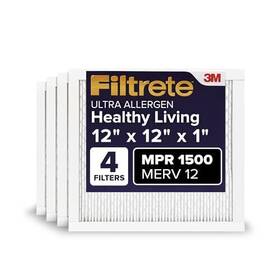 Filtrete 051141321097 12x12x1 Ac Furnace Air Filter 12 Mpr 1500 Certified Asthma And Allergy Frien