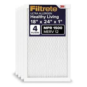Filtrete 051141321103 18x24x1 Ac Furnace Air Filter Merv 12 Mpr 1500 Certified Asthma And Allergy