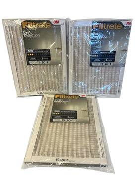 Filter-300 Filtrete 051141322780 3 Pack 15x20x1 Merv 5 Dust Reduction Air Micro Rating Filter-300 Filtrete 051141322780 3 Pack 15x20x1 Merv 5 Dust Reduction Air Micro Rating