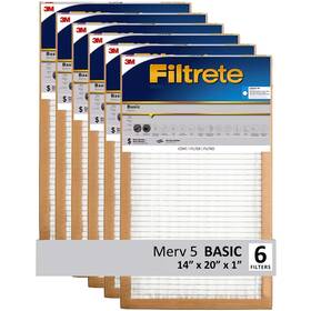 Filtrete 051141359014 14x20x1 Air Filter 3m Merv 5 Hvac Ac Furnace Replacement 6-pa