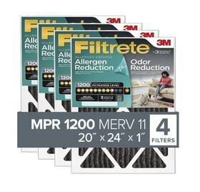Filtrete 051141977355 3m 20x24x1 Merv 11 Allergen Plus Odor Reduction Hvac Furnace Air Filter