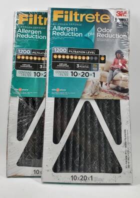 Filtrete 051141977515 2 10x20x1 Merv 11 Allergen Plus Odor Reduction Hvac Furnace Air Filter
