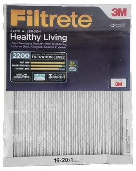 Filtrete 051141991344 Pack Of 2 16x20x1 Mpr 2200 Merv 13 Healthy Living Elite Allergen Filter