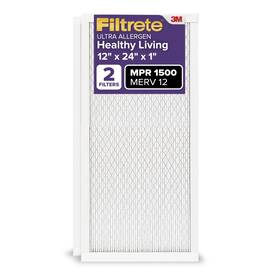 Filtrete 051141991597 12x24x1 Ac Furnace Air Filter 12 Mpr 1500 Certified Asthma And Allergy Frien
