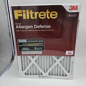 Filtrete 051141992020 Read 16x20x1 Air Filter Mpr 1000 Micro Allergen Defense 6pack