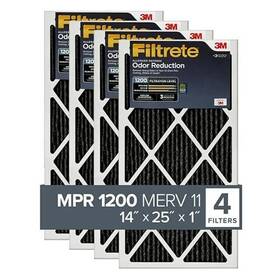 Filtrete 051141994048 14x25x1 Air Filter Mpr 1200 Merv 11 Allergen Defense Odor Reduction
