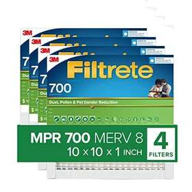 Filtrete 068060470638 10x10x1 Air Filter Mpr 700 Merv 8 Clean Living Dust Pollen And P