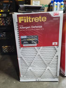 Filtrete 068060635594 18x30x1 Air Filter Merv 11 Mpr 1000 Micro Allergen Defense 6 Pk Damaged