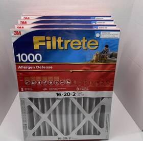 Filtrete 068060654564 3m Furnace Filter Mpr 1000 Air Filters 16 X 20 2 4-pack Sealed