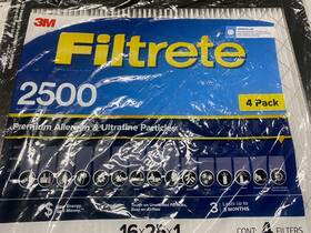 Filtrete 076308426842 3m Premium 2500 Allergen And Ultrafine Particle Air Filter 3 Pack 16x25x1