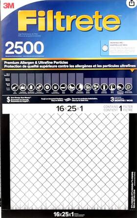 Filtrete 076308427283 3m 2500 Series 1 Inch Filter 16 X 25 3-pack