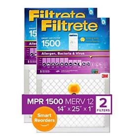 Filtrete 14x25x1 Smart Replenishable Ac Furnace Air Filter Mpr 1500 Allergen