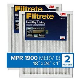 1900 Filtrete 18x24x1 Ac Furnace Air Filter Mpr Healthy Living Ultimate