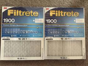 1900mpr Filtrete 2 1900 Mpr Premium Allergen Bacteria Virus Pleated Air Filter 16x20x1