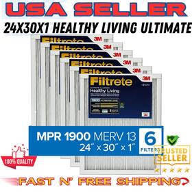 24301 Filtrete 24x30x1 Air Filter Mpr 1900 Merv 13 Healthy Living Ultimate 6pk